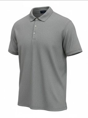 Peter Millar Polo Shirt Mens XL Gray Cotton Modal Stretch Short Sleeve Golf